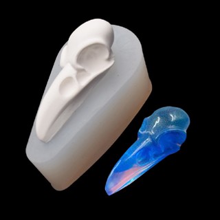 Maud Halloween Silicone Raven Skull  Bird Beak Mold Jewelry Making Reusable Molds  EN