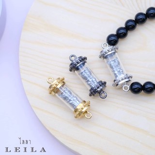 Leila Amulets แมวมหาเสน่ห์ สีเงิน (พร้อมกำไลหินฟรีตามรูป)