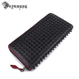 Buyuwant Rock stud Rivet women genuine leather wallet leather purse fashion long wallet clutch bag women&amp;#39;s handbags