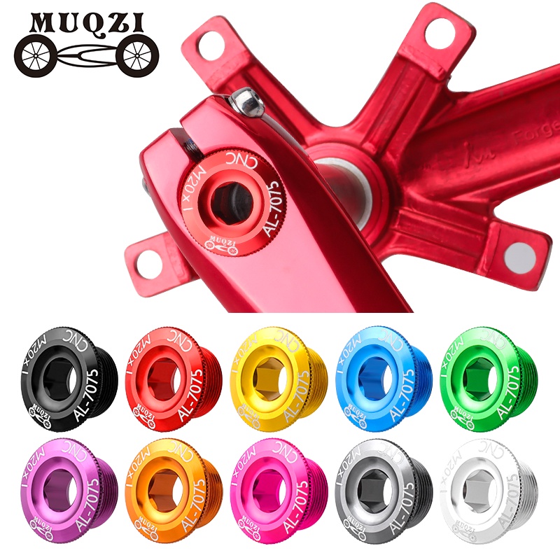 1PCS Crank ฝาครอบสกรูหมวก MTB Crankset Crank ฝาครอบอลูมิเนียม BMX จักรยานเสือหมอบ Fitting M15/M18/M19/M20 จักรยานอุปกรณ์เสริม
