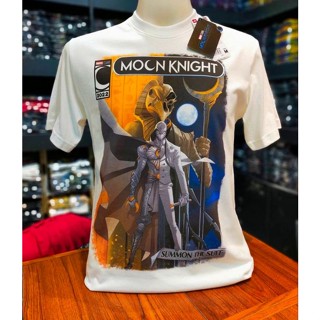 เสื้อยืดMarvel ลิขสิทธิ์แท้ ลายMoonknignt สีขาว (MVX-346)