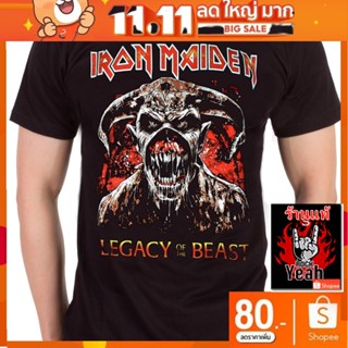 เสื้อวง Iron Maiden เสื้อผ้าแฟชั่น ไอเอิร์นเมเดน ไอร่อน เสื้อคอฟิต แฟชั่น เสื้อวินเทจ RCM1751