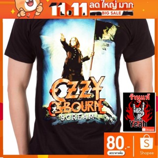 เสื้อวง Ozzy Osbourne เสื้อยืด ออซซี ออสบอร์น เสื้อยืดผู้ชาย Rock เสื้อวินเทจ RCM1077