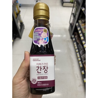 ซอสถั่วเหลือง สำหรับทำซุป ( บีบีฟู้ด ) 180 Ml. Bebefood Korea Soy Sauce ( Soup ) บีบีฟู้ด โคเรีย ซอยซอส ( ซุป )