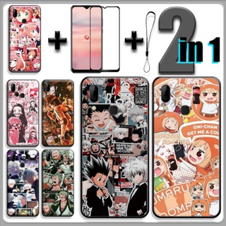 2 IN 1 เคสโทรศัพท์มือถือ กระจกนิรภัย กันรอยหน้าจอ ลายการ์ตูนอนิเมะเชอร์รี่ สําหรับ Cherry Mobile Flare S8 Pro