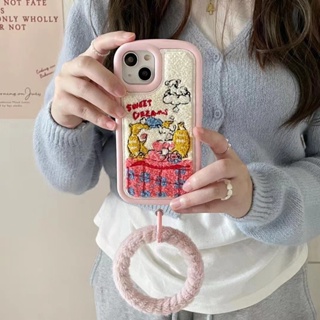 เคสโทรศัพท์มือถือ ซิลิโคนนิ่ม กันกระแทก ปักลายน่ารัก สําหรับ Iphone 14 14promax 14pro 13 13promax 13pro 12 12promax 12pro 11promax 11