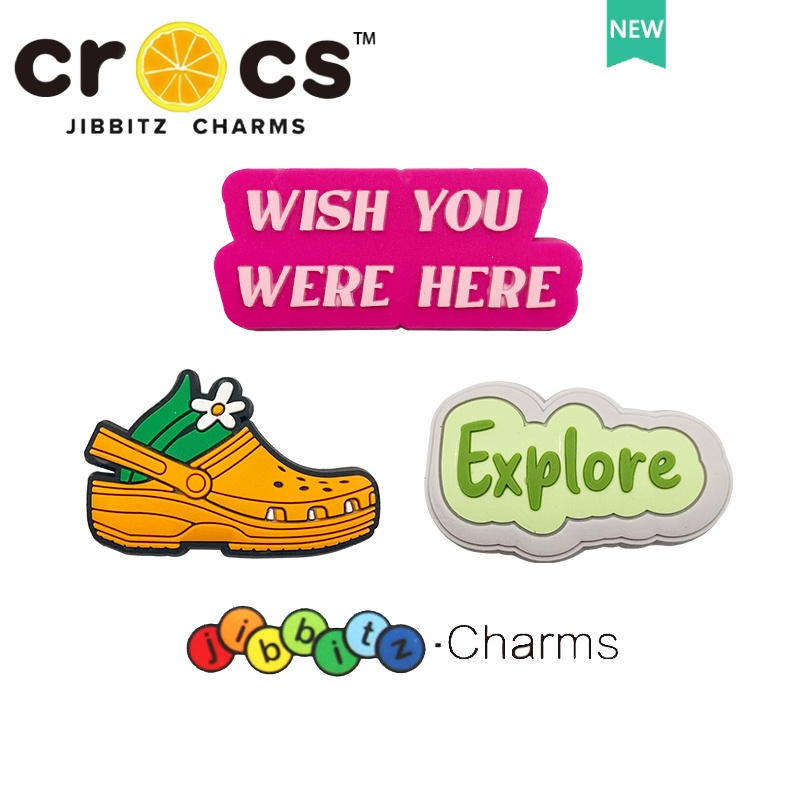 jibbitz crocs charms ตัวติดรองเท้า แท้  ปุ่มรองเท้า DIY  jibbitz สําหรับ crocs