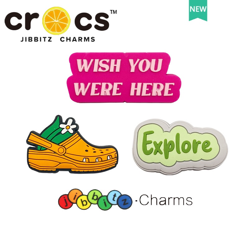 jibbitz crocs charms ตัวติดรองเท้า แท้ ปุ่มรองเท้า DIY jibbitz สําหรับ crocs