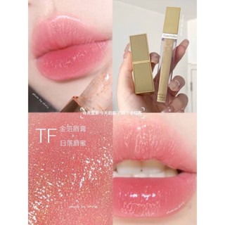 แท้💯% Tom Ford Soleil Sunlust Lip Gloss 6ml. ลิปกลอสประกายทอง ขนาดจริง ของแท้ สวยมากๆ ทาทับลิปอีกทีมีเสน่ห์ที่สุดค่ะ 💗