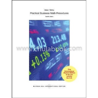 (N111) PRACTICAL BUSINESS MATH PROCEDURES ผู้แต่ง : SLATER, J.