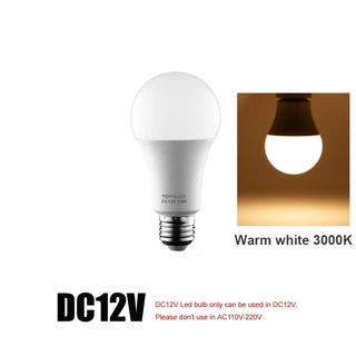 หลอดไฟ LED DC/AC 12V 24V 36V 48V E27 6W 9W 12W 15W หลอดไฟ LED 6500K SMD 2835 บ้าน ตั้งแคมป์ ล่าสัตว์ กลางแจ้ง