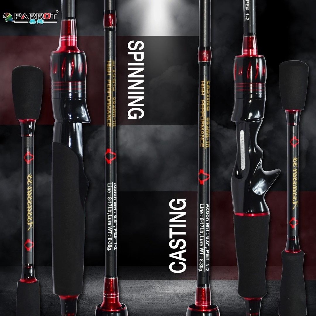 คันตีเหยื่อปลอม Assasin 6.6ฟุต เวท10-20​ 2ท่อน เเละ7.4ฟุต 15-30 งานชะโด เเนะนำของดีราคาเบา