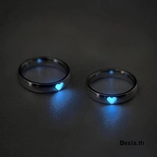 แหวน รูปหัวใจ แบบปรับได้ แฟชั่นสําหรับคู่รัก น่ารัก มี2สี พร้อมส่ง