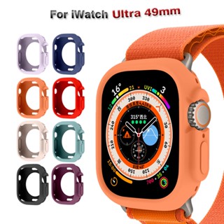 เคส TPU นิ่ม สีแคนดี้ สําหรับ Smart Watch 49 มม. กรอบนิ่ม ป้องกันกันชน สําหรับ iWatch Ultra