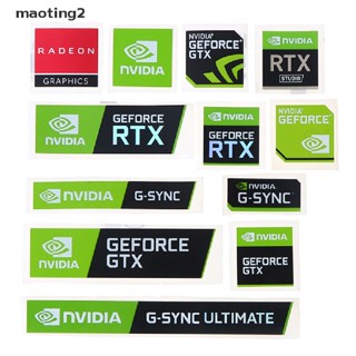 [maotingtwo] ใหม่ สติกเกอร์ฉลาก NVIDIA GTX GEFORCE สําหรับตกแต่งแล็ปท็อป 5 ชิ้น [Mt]