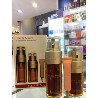 Set CLARINS DOUBLE SERUM+eye ครีม