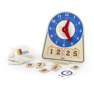 [ 3 ขวบ +] Learning Clock - [จากแบรนด์ Viga] [พร้อมส่ง]!!!!