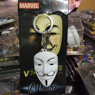 พวงกุญแจ งานโลหะ หน้ากากแอนโนนิมัส Anonymous คล้องสายกางเกง คล้องกระเป๋า ห้อยกุญแจรถ