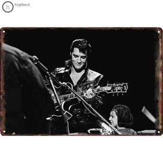 Elvis Presley โปสเตอร์วินเทจ แผ่นดีบุกสําหรับตกแต่งผนังคาเฟ่ บาร์ ผับ