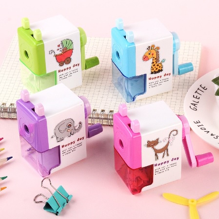 กบเหลาดินสอ กบเหลาไฟฟ้า เหลากบแบบตั้งโต๊ะ เครื่องเหลาดินสอแบบมือหมุน - รูปที่ 7