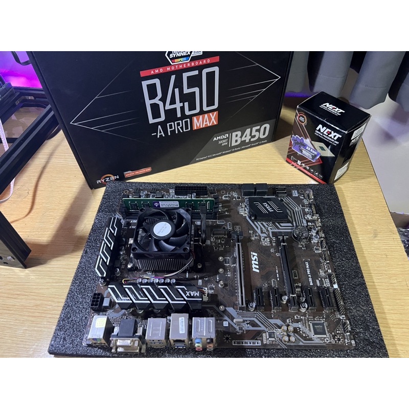 Msi B450 a pro + cpu 200ge