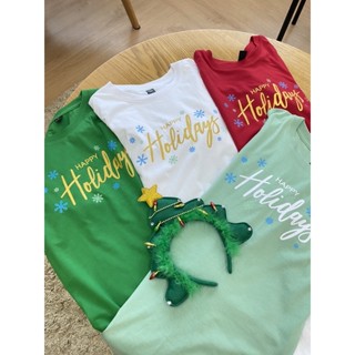 2022 i-Closet Festive เสื้อยือคอกลมแขนสั้นลาย Happy Holidays