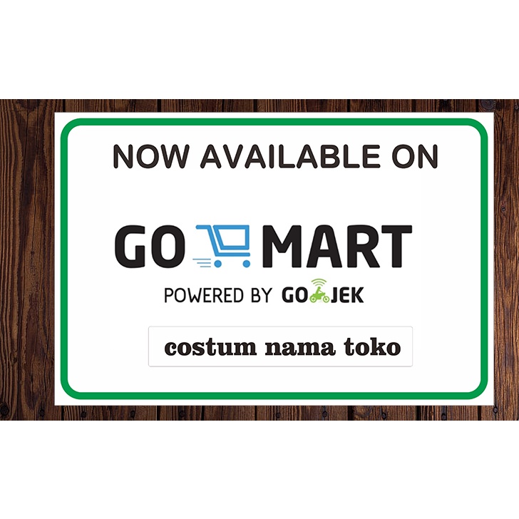 สติ๊กเกอร์ GO MART GRAB MART และ shopee mart