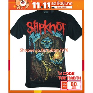 เสื้อวง Slipknot เสื้อวงร็อค เมทัล สากล เสื้อวินเทจ สลิปน็อต SKT1752