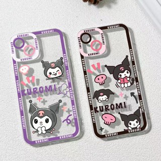 เคสโทรศัพท์มือถือแบบนิ่ม TPU ใส ลายการ์ตูนคุโรมิน่ารัก สําหรับ IPhone 14 13 12 11 Pro Max 14 Plus 13 12 Mini 6 6s 7 8 Plus XR X XS Max