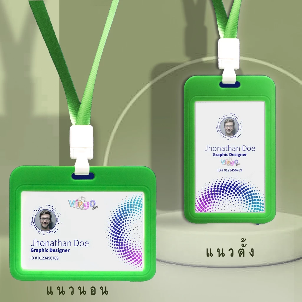กรอบใส่บัตรพร้อมสาย แนวตั้ง/นอน รุ่น No.805 thumbnail 8