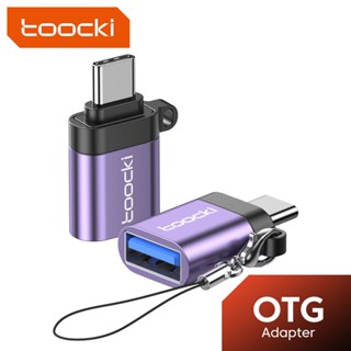 Toocki OTG USB 3.0 ถึงอะแดปเตอร์ Type C ตัวแปลง Micro to Type C ตัวเมียเป็นตัวผู้ USB OTG Connector