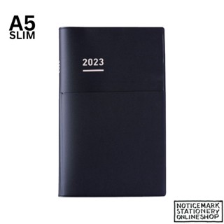 Kokuyo Jibun Techo Biz Diary - A5 Slim - Matte Black - 2023 Jan Start