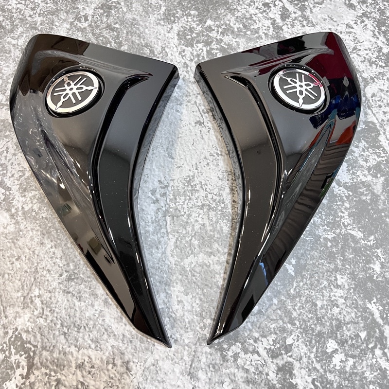 YAMAHA LC135 V6 ขาโล่ด้านข้างด้านในหมวกขนาดเล็ก Air Scoop Yamaha โลโก้ Silver Gold LC LCV6 V2 V3 V4 