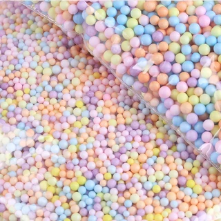 100g/50g/20g Macaroon Foam ball 2-3mm 4-6mm 2 ขนาดให้เลือก DIY ของขวัญกล่องตกแต่ง