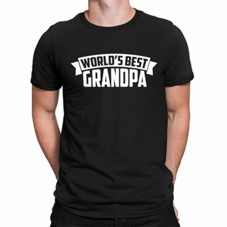 [COD]เสื้อยืดแขนสั้น พิมพ์ลาย Worlds Best Grandather Fathers Day สไตล์คลาสิก สําหรับผู้ชาย FFhgpo33MBkbam52