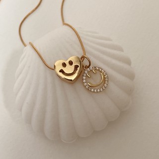 Hadesories Diamond Smiley Face Pendant จี้รูปหน้ายิ้ม  (เฉพาะจี้)