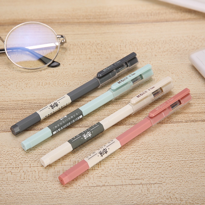 M&g ปากกาเจล น่ารัก สีดํา เครื่องเขียน สําหรับนักเรียน สอบลายเซ็น 1 ชิ้น
