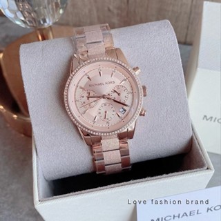 👑ผ่อน0%👑 6598 สีROSE GOLD Ritz นาฬิกาข้อมือ top sale