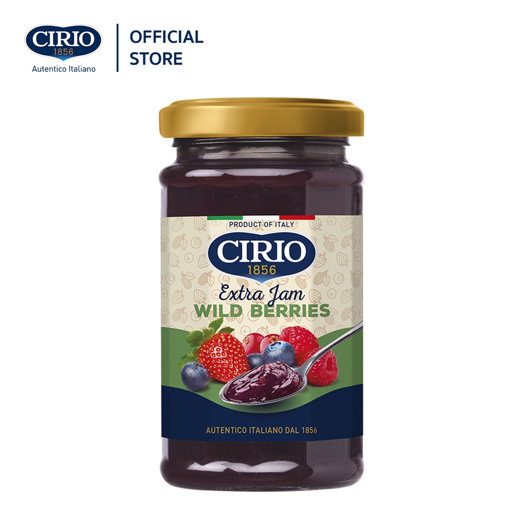 (ซื้อ 2 ลด 50%) CIRIO EXTRA JAM MIXED BERRIES 280 g. แยมรสมิกซ์เบอร์รี่ นำเข้าจากอิตาลี ขนาด 280 กรั