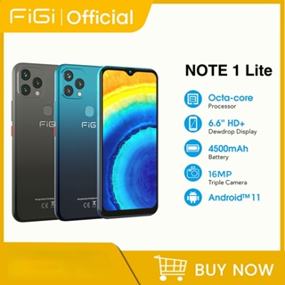 FIGI Note 1 Lite Smartphone 4G 64G Cell phones Octa-Core 6.6 Inch HD+Mobile phones 4500mAh Battery Unlock Telephone Android 11