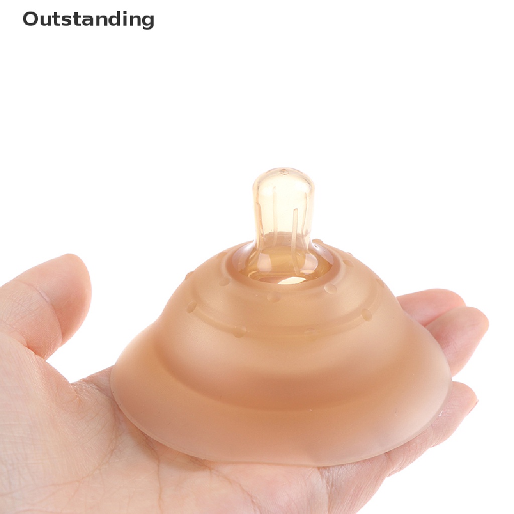 Outstanding ซิลิโคนครอบหัวนม สําหรับสตรีให้อาหารแม่ 1 ชิ้น