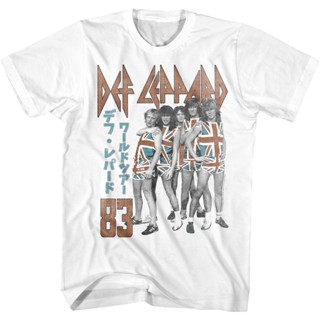 Japanese Def Leppard T-Shirt เสื้อเชิ้ต เสื้อยืดถูกๆ เสื้อสีขาว