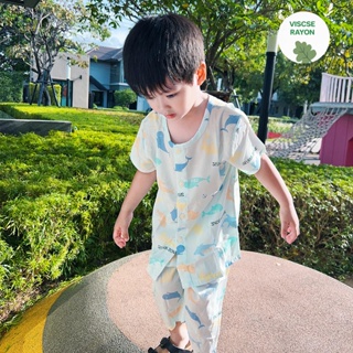 Unifriend Thailand ชุดนอนเด็ก เสื้อผ้าเด็ก รุ่น 22ss/Rayon Pajamas5-Sea Land