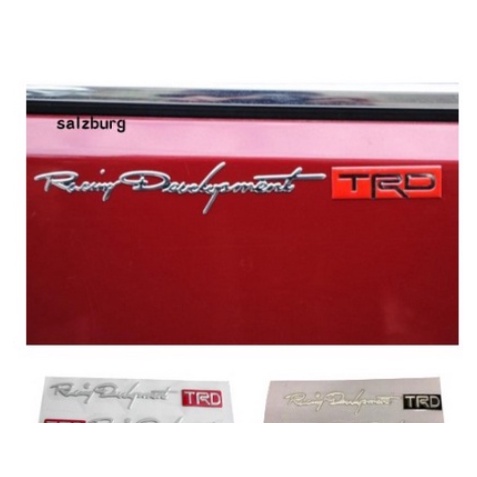 อุปกรณ์สติ๊กเกอร์ สติ๊กเกอร์สติ๊กเกอร์ โลโก้ตกแต่ง ตัวอักษร TRD Racing Department Car Toyota Innova 