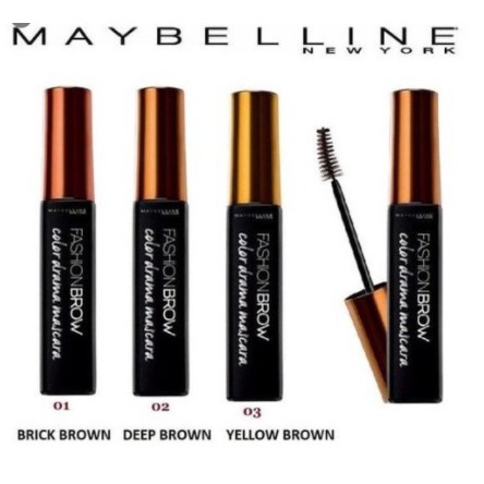 Maybelline fashion brow color drama mascara มาสคาร่าปัดคิ้ว