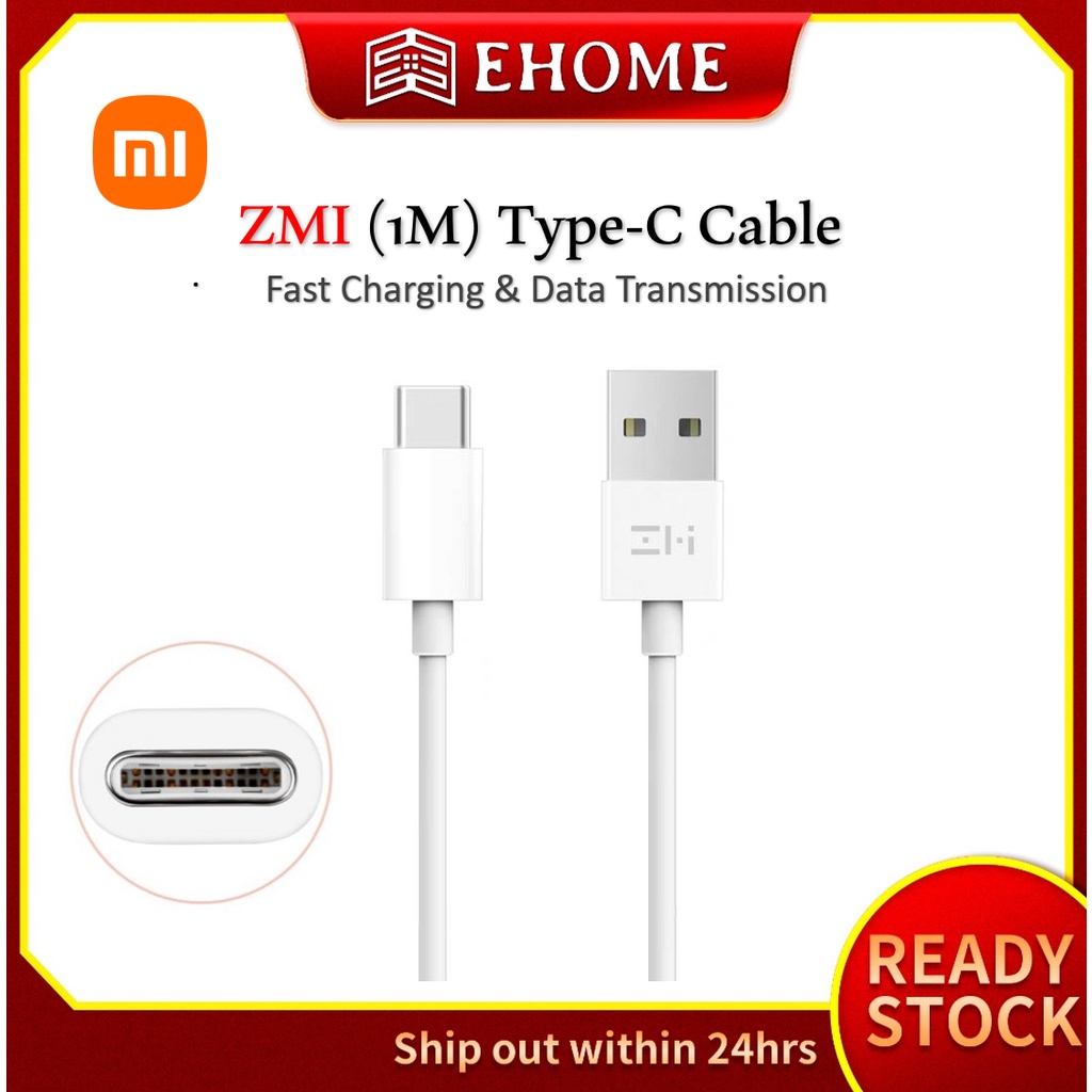 ZMI 1mType C สาย USB สายชาร์จข้อมูลอย่างรวดเร็ว สายชาร์จ USB