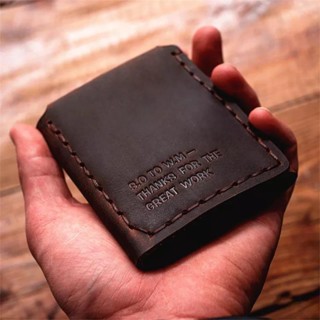 Handmade Vintage Wallet Genuine Leather Men Short Purse The Secret Life Of Walter Mitty Male Money Clips Creativity Cust