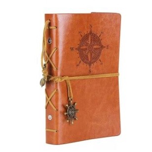 EvZ : EVZAMZ001* สมุดบันทึก Leather Writing Journal Notebook