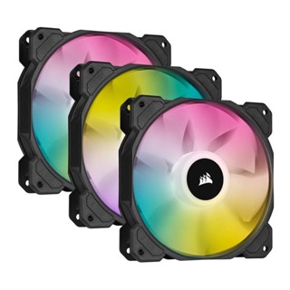 CORSAIR iCUE SP120 RGB ELITE Performance 120mm White/Black PWM Triple Fan Lighting Node