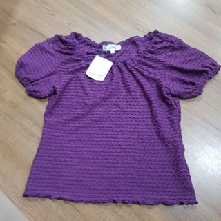 เสื้อยืดผ้าย่น คล้ายฟองน้ำ size L